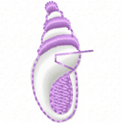 Seashell Embroidery Design 12 Seashell Embroidery Design 12